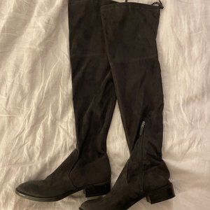 Sam Edelman Dark Grey Over the Knee Boots